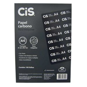 Carbono Máquina Preto A4 cx c/100 Fls CIS 