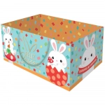 Cesta de Papel para Presente Decorada Páscoa c/ Alça 25x19x12cm Packpel