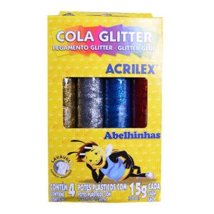 Cola Glitter 15g 4 Cores Acrilex 02924