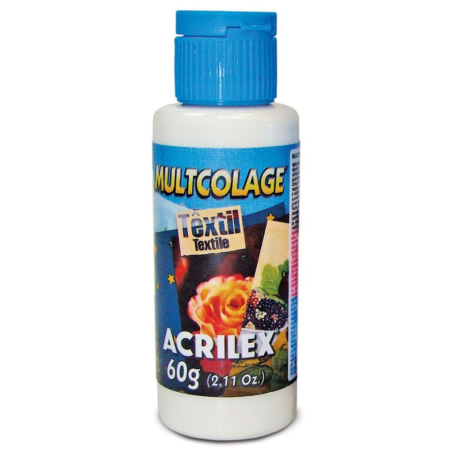 Cola para Decoupage Multcolage Têxtil 60g Acrilex 18260