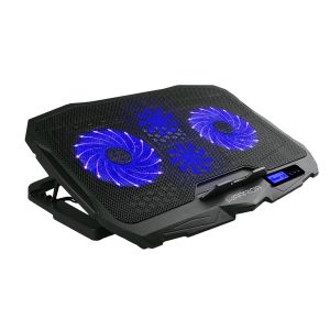 Cooler para Notebook Ingvar Gamer com LED Azul e 4 Ventoinhas Warrior Multilaser AC332 