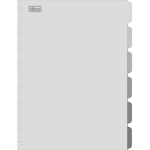 Divisória para Caderno Disco Universitário 6 Divisões Académie Cinza Tilibra 350753