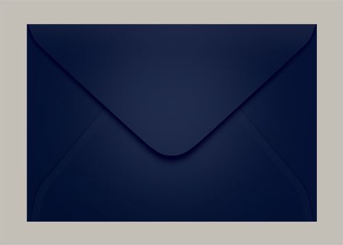 Envelope Color Visita 72x108mm cx c/100 Unid Scrit - Azul Marinho Porto Seguro