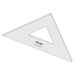 Esquadro Acrílico Técnico 28 x 45º Trident sem Escala 2528