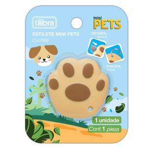 Estilete Plástico Estreito Mini Pets Unid Sortido Tilibra 346543
