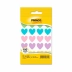 Etiqueta Cartela Formas Coração 18,79mm 100 Etiq Pastel Pimaco 970819