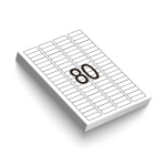 Etiqueta InkJet Laser Carta 80 E.F 12,7 x 44,45mm Folha Avulsa 