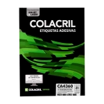 Etiqueta InkJet Laser A4 21 E.F 38,1 x 63,5mm cx c/100 Fls Colacril CA4360