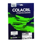 Etiqueta InkJet Laser Carta  2 E.F 138,11 x 212,73mm cx c/25 Fls Colacril CC286