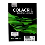 Etiqueta InkJet Laser Carta  4 E.F 138,11 x 106,36mm cx c/100 Fls Colacril CC188