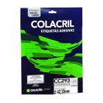 Etiqueta InkJet Laser Carta Redonda 24 E.F 42,33mm cx c/25 Fls Colacril CC293