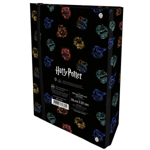 Fichário Colegial Cartonado Harry Potter com Elástico Dac 3735