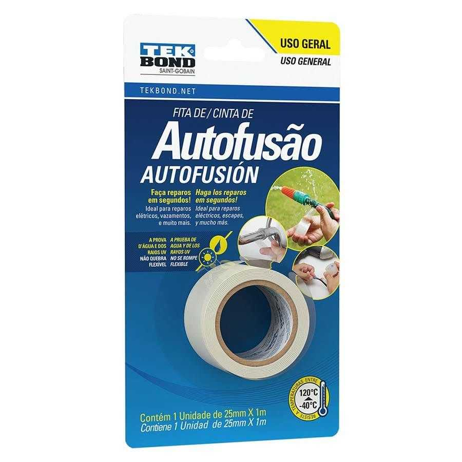 Fita Adesiva Auto Fusão Uso Geral 25mm x 1m Tek Bond