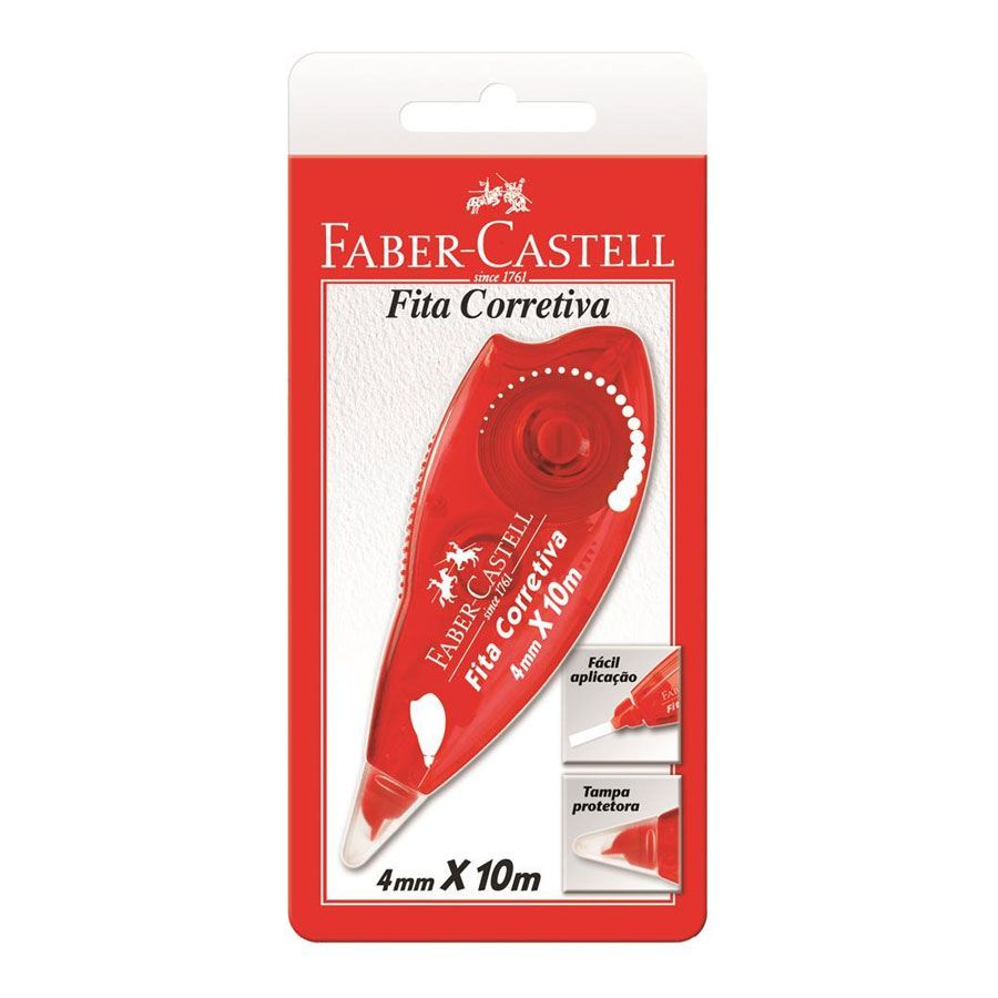 Corretivo Fita 4,0mm x 10,0m Faber-Castell