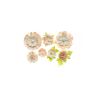 Flores Artesanais Sortidas Coral com Glitter - Toke e Crie 20512