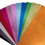 Folha em EVA Glitter 1,5mm 40 x 60cm - Vermelho