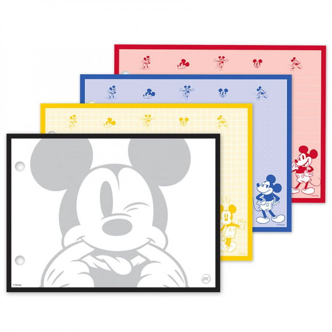 Folha para Mini Caderneta Pautado 80 Fls 90g Mickey Mouse Dac 3764RE