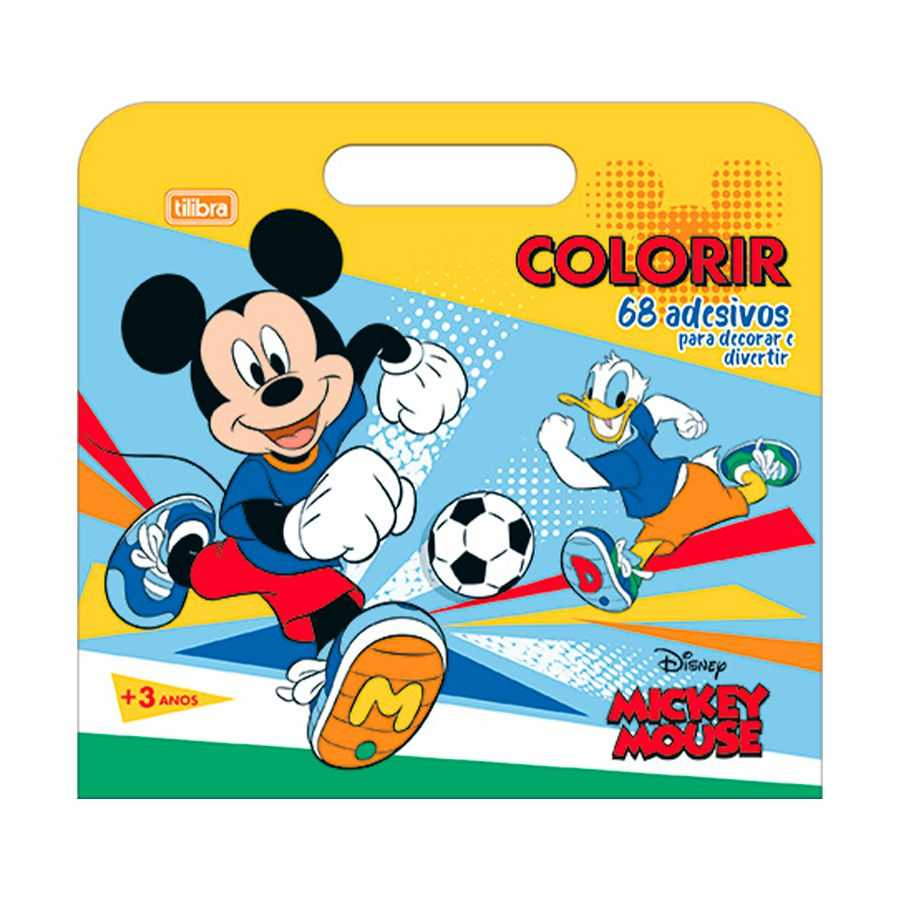 Folhas de Colorir Maleta Mickey Tilibra