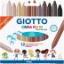Giz de Cera Big 12 cores Tons de Pele Giotto