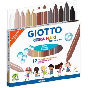 Giz de Cera Big 12 cores Tons de Pele Giotto