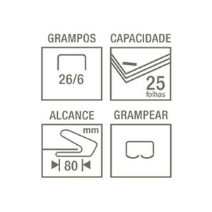 Grampeador Alicate 25 Folhas CIS S150