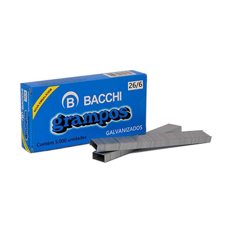 Grampo 26/6 Galvanizado com 5000 unidades - Bacchi