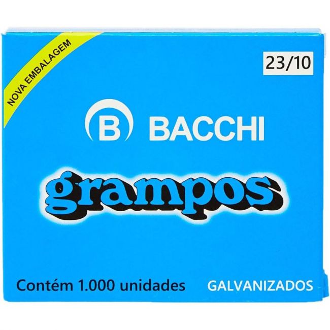 Grampo Enak 23/10 Galvanizado Bacchi c/1000 Unid