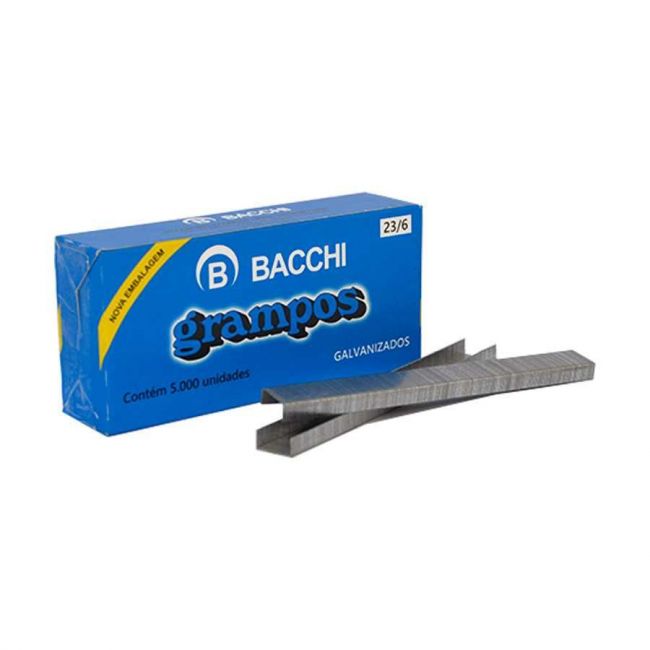 Grampo Enak 23/6 Galvanizado com 5000 unidades - Bacchi