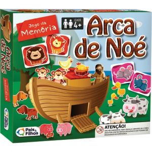 Jogo da Memória Cartonado Arca de Noé 40 Peças Pais e Filhos 2785