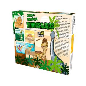 Jogo da Memória Cartonado Dinossauro 40 Peças Pais e Filhos