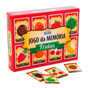 Jogo da Memória Frutas 26 peças Mini Toys