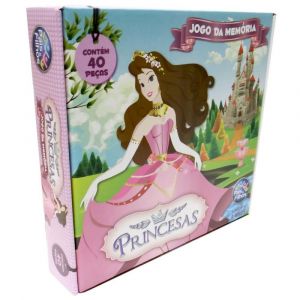 Jogo da Memória Princesas - 40 Peças