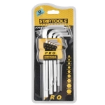 Jogo de Chaves Allen Média com Suporte com Clip c/9 Pçs Startools