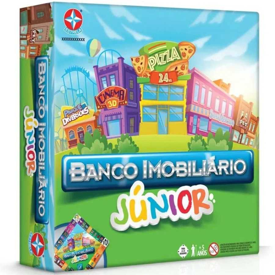 Jogo De Tabuleiro Banco Imobiliário Mesa Brinquedo Educativo