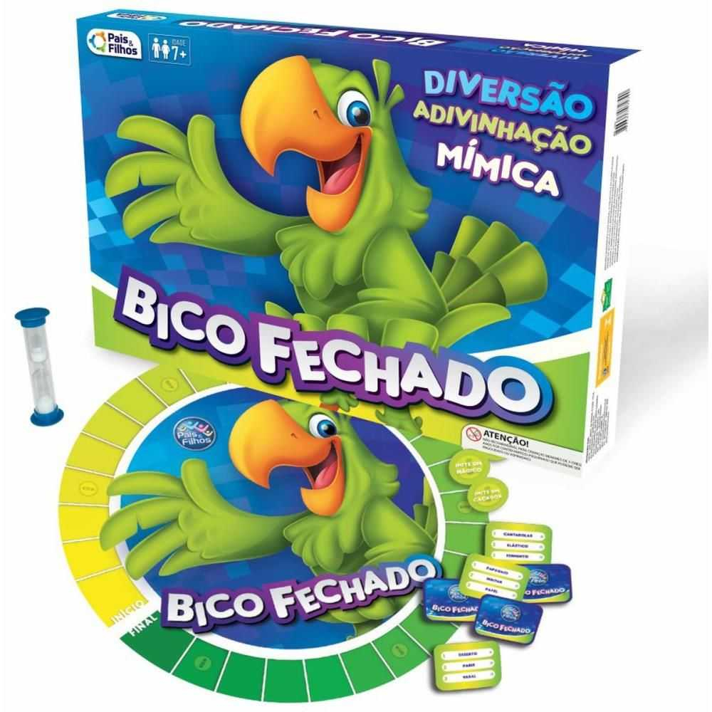 Jogo de Tabuleiro Bico Fechado Pais e Filhos 