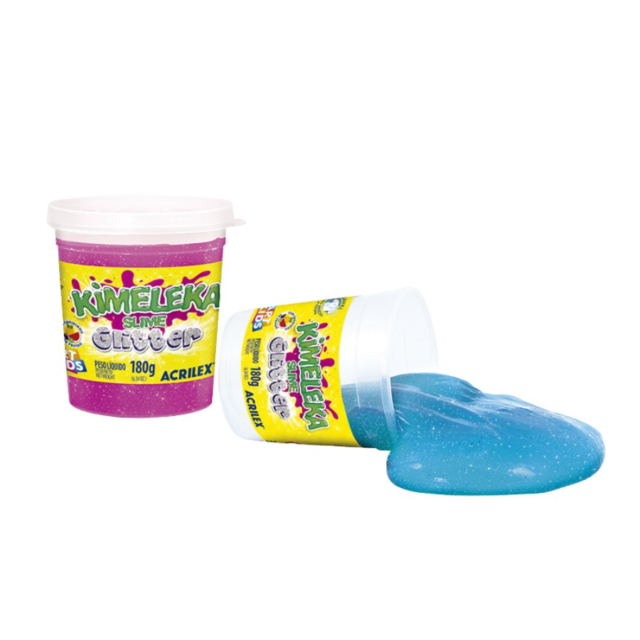 Kimeleka Slime Glitter Art Kids 180g Sortido Acrilex