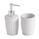 Kit 2 Peças de Banheiro em Cerâmica Heaven Branco MEK