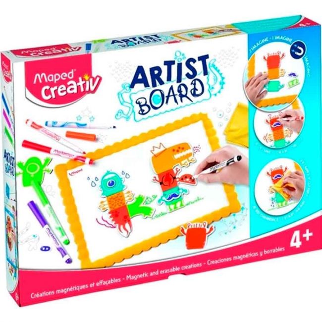 Kit Creativ Maped Artist Board Monsters Magnéticos 907100
