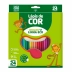 Lápis de Cor 24 Cores Sextavado Leo e Leo Ecologico 4222