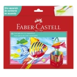 Lápis de Cor Aquarelável 60 Cores Sextavado Faber Castell 120260G