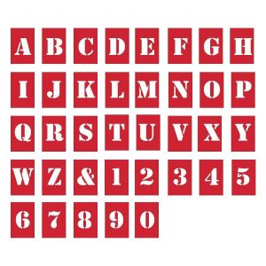 Letras e Números Vazados ABC 25mm Compactor