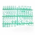 Letras para Moldura Letter Board Verde Água WSLC V