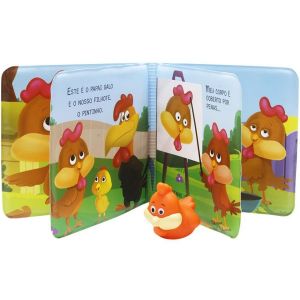 Livro Infantil 0 a 2 Anos Amiguinhos Luminosos no Banho: Galinha Todolivro