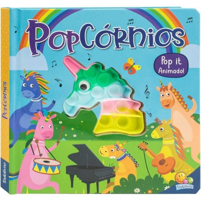 Livro Infantil 0 a 5 Anos - Pop It Animado! PopCórnios Todolivro