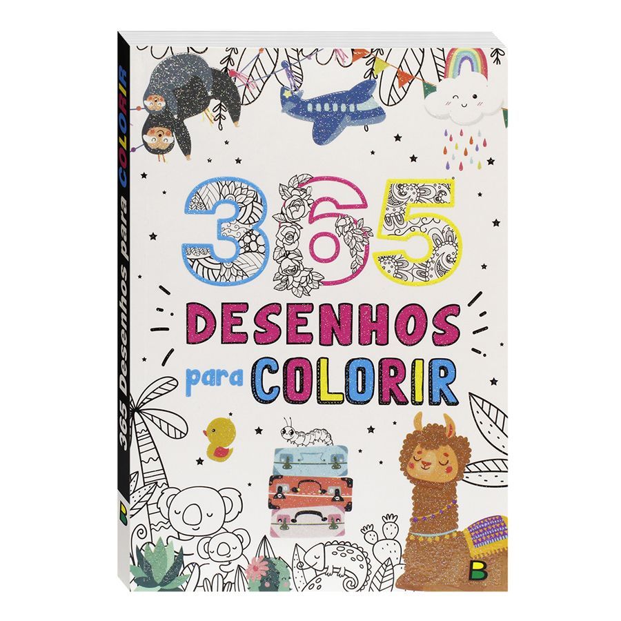 Livro 365 Desenhos Para Colorir Vermelho - Todolivro