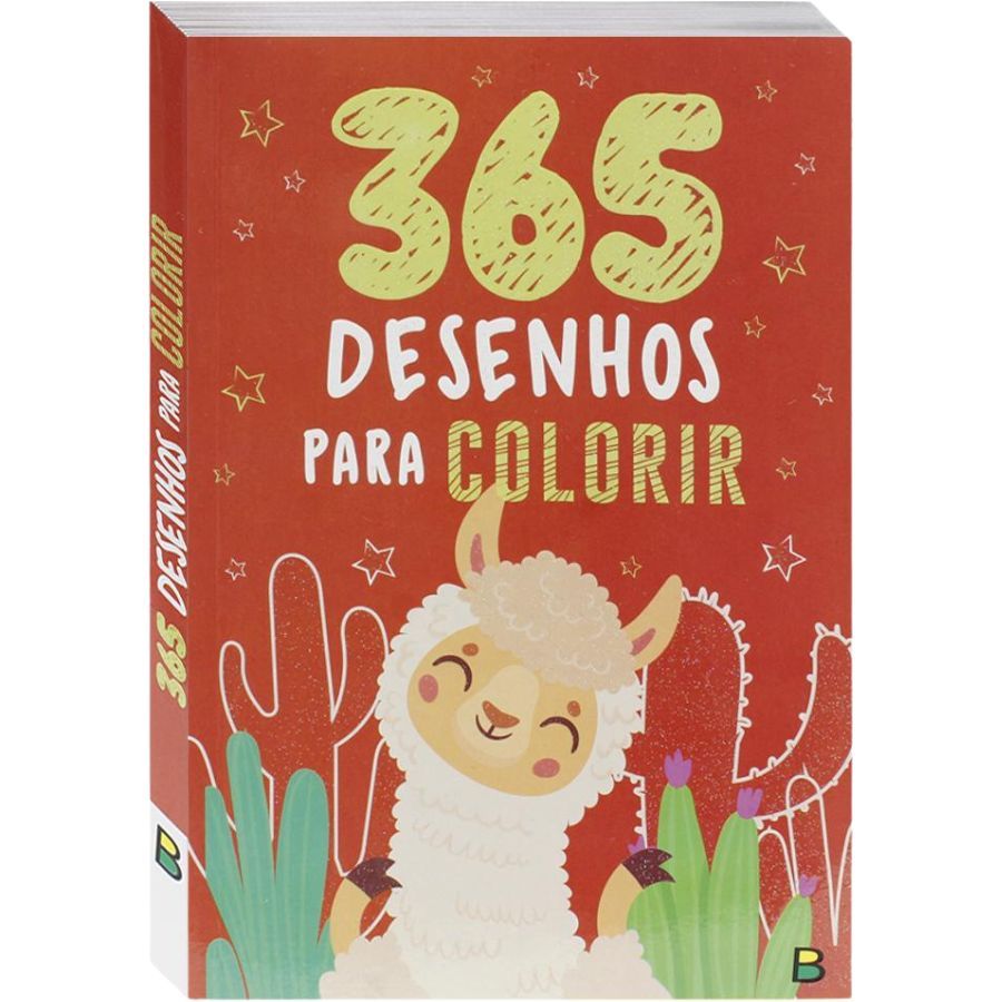 Livro Infantil 2 a 6 Anos - 365 Desenhos para Colorir Vermelho Todolivro 1152238
