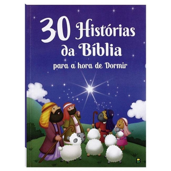 Livro Infantil 3 a 5 Anos - 30 Historias da Biblia para a Hora de Dormir Todolivro 