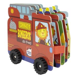 Livro Infantil 3 a 5 Anos - Aventura Sobre Rodas: O Caminhão de Bombeiros do Fred Happy Books