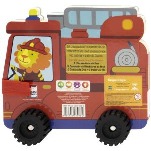 Livro Infantil 3 a 5 Anos - Aventura Sobre Rodas: O Caminhão de Bombeiros do Fred Happy Books