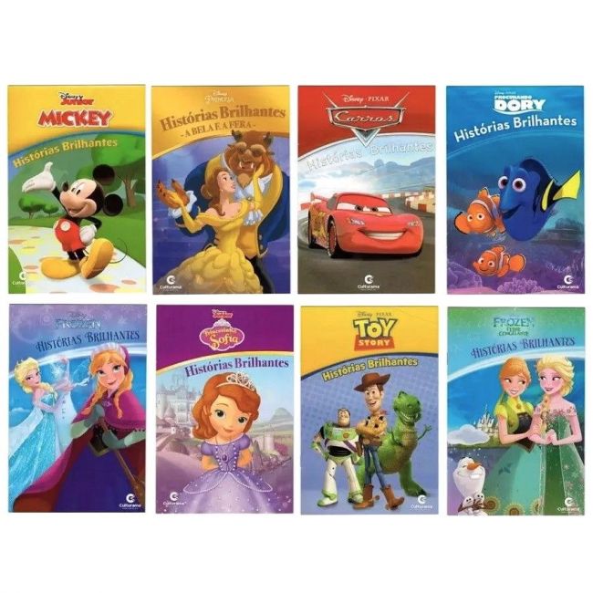 Livro Infantil 3 a 5 Anos - Historias Brilhantes Disney Sortido Culturama 